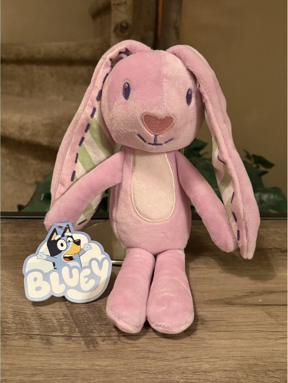 BLUEY Friends Floppy Bunny Rabbit Plush Stuffed Animal Figure 10" 2024 Moose NWT